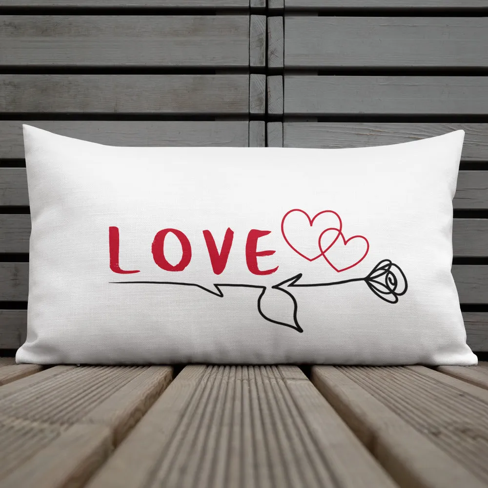 A Rose is a Rose Love Premium Pillow