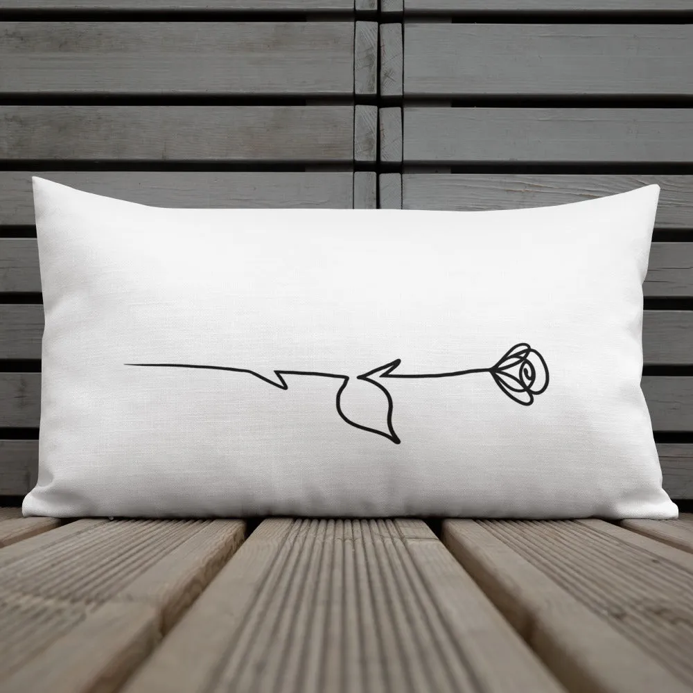 A Rose is a Rose Love Premium Pillow