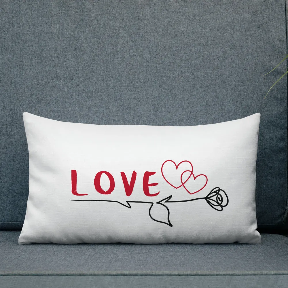 A Rose is a Rose Love Premium Pillow