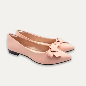 Aitana Tye Apricot Pointed Toe Flats
