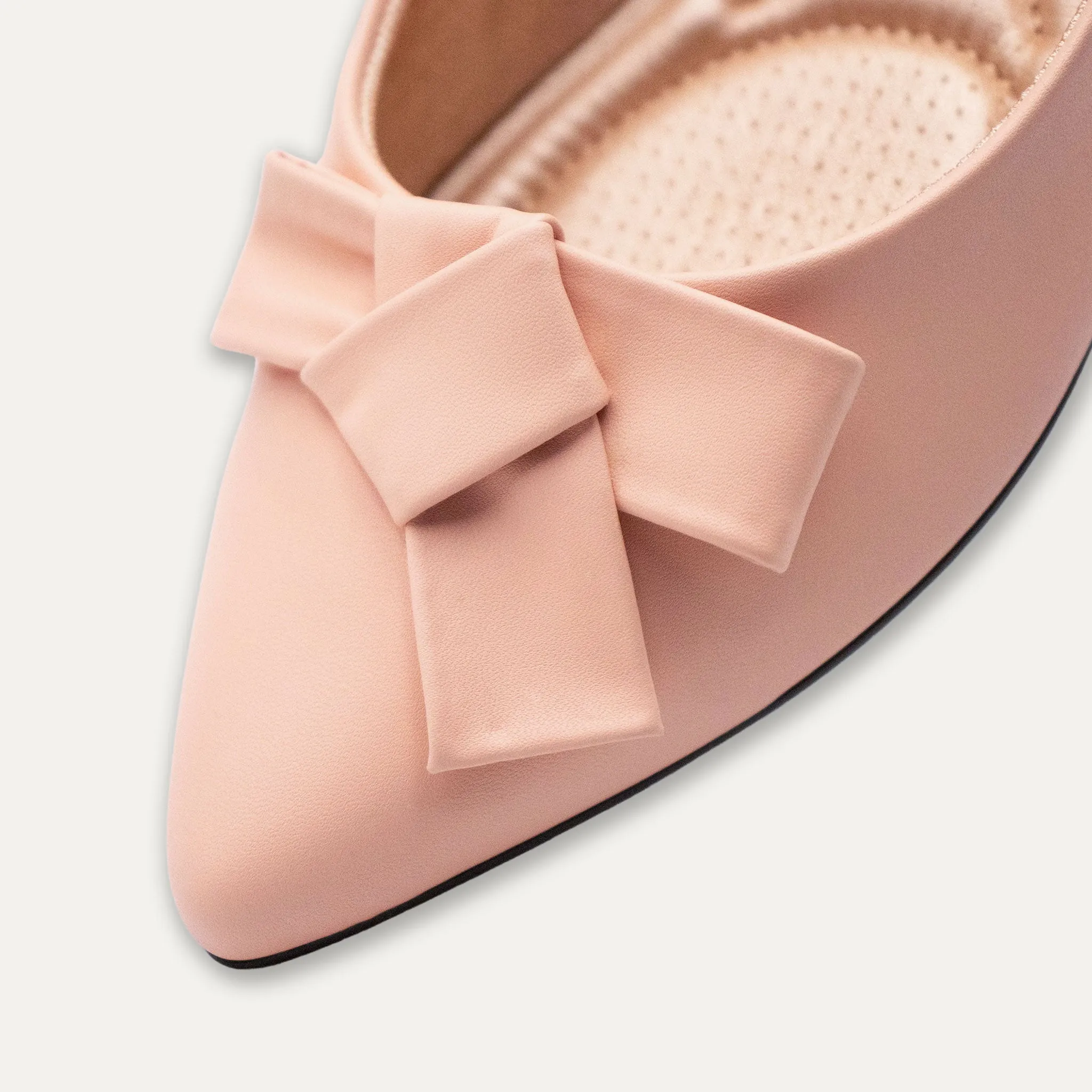 Aitana Tye Apricot Pointed Toe Flats