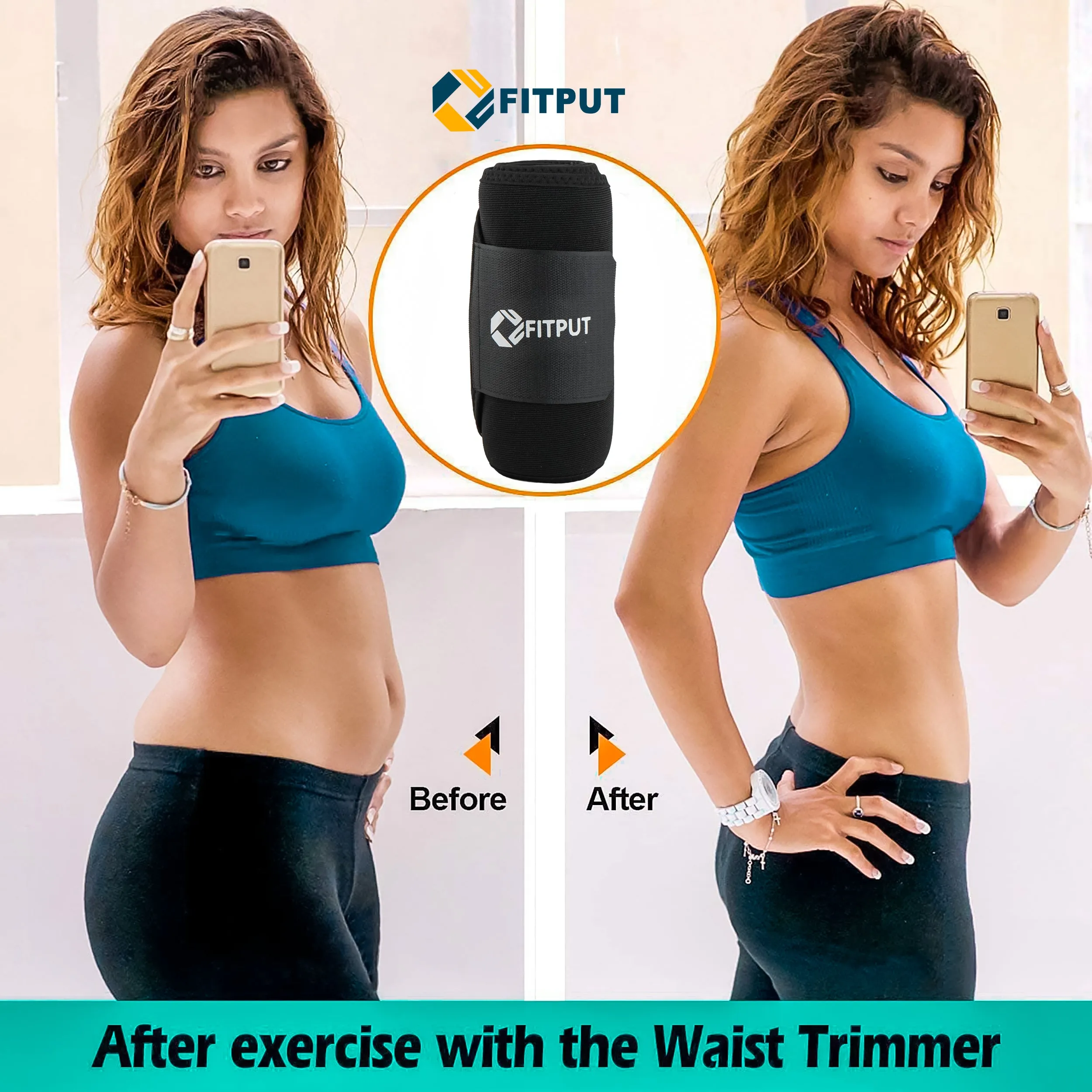 ALYV Ab Trainer Belt (Without pocket | Black)