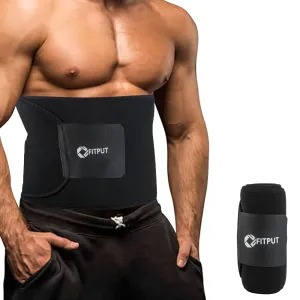 ALYV Ab Trainer Belt (Without pocket | Black)