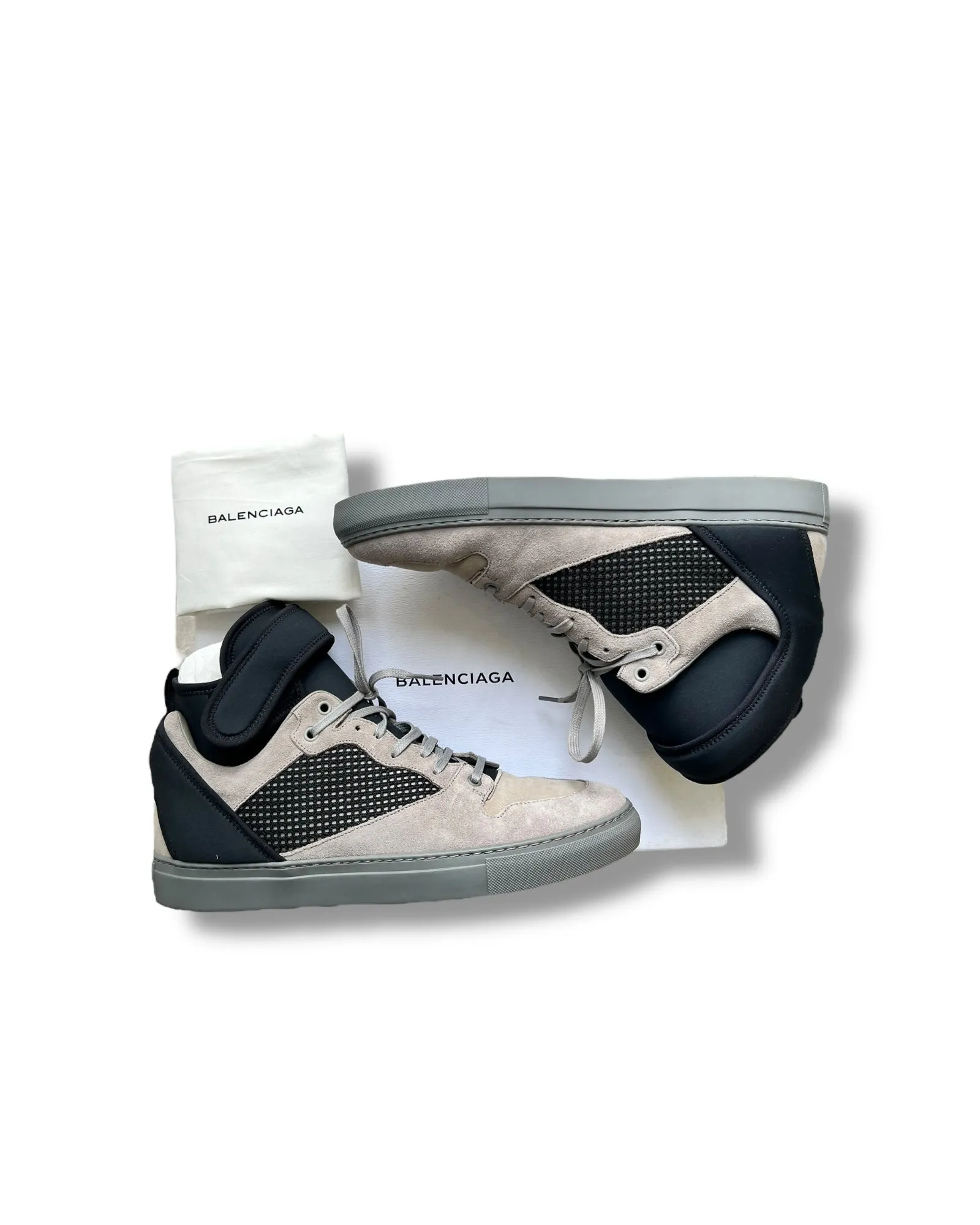 Balenciaga Men’s High-Top Trainers – Grey