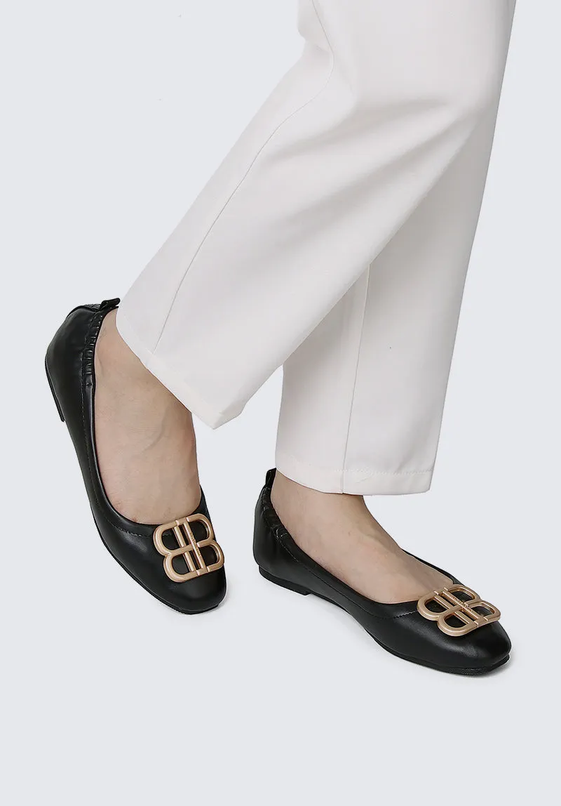 Beth Comfy Ballerina In Black