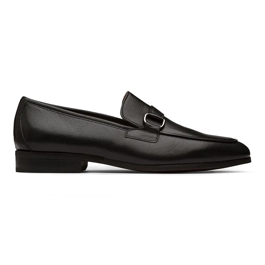 Black Buckle Loafer