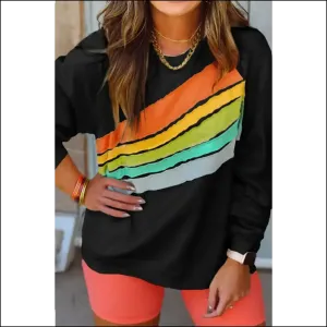Black Rainbow Colorblock: so Comfy, It's Practically Illegal! 🌈