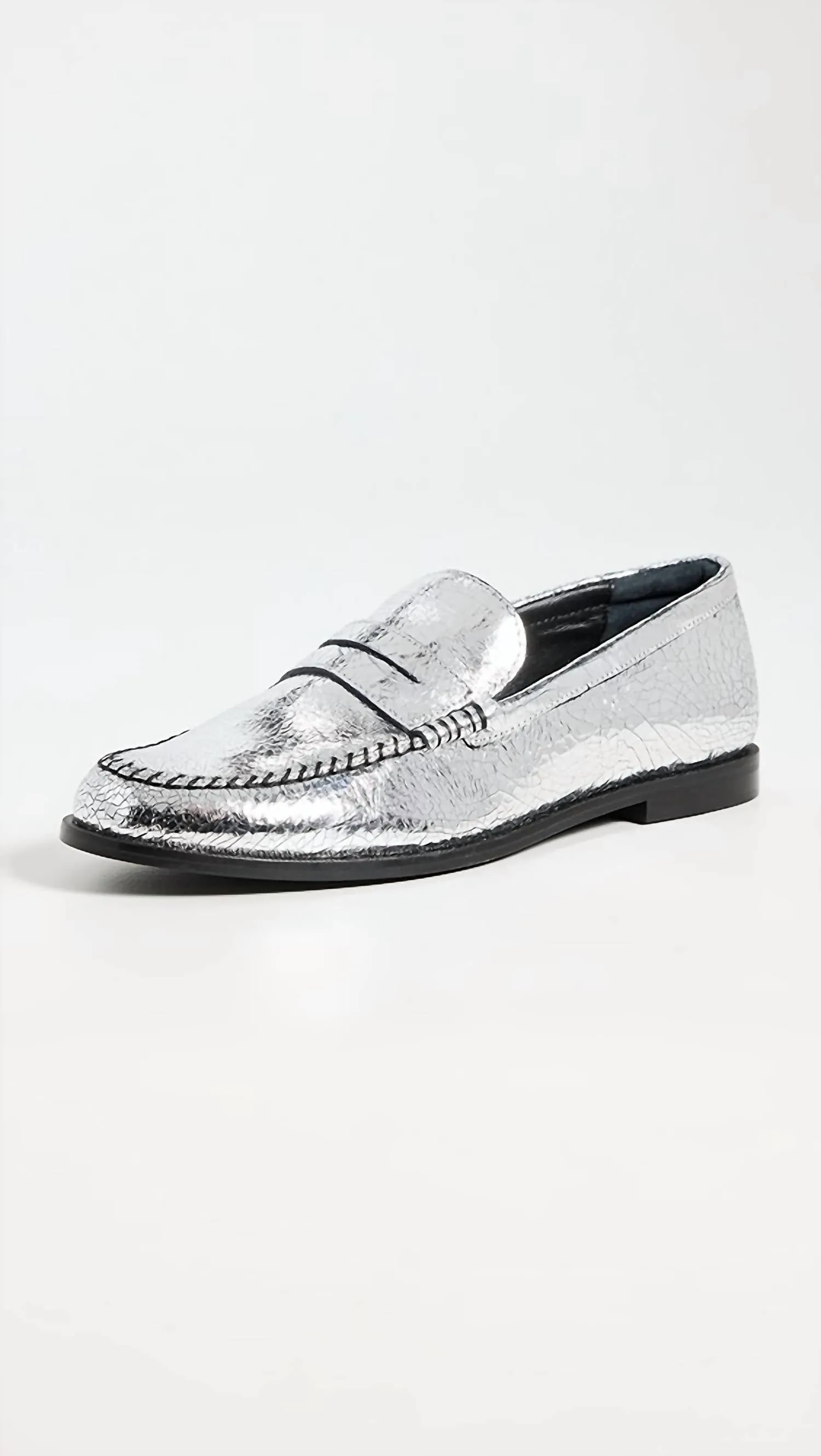 Blanket Stitch Loafers