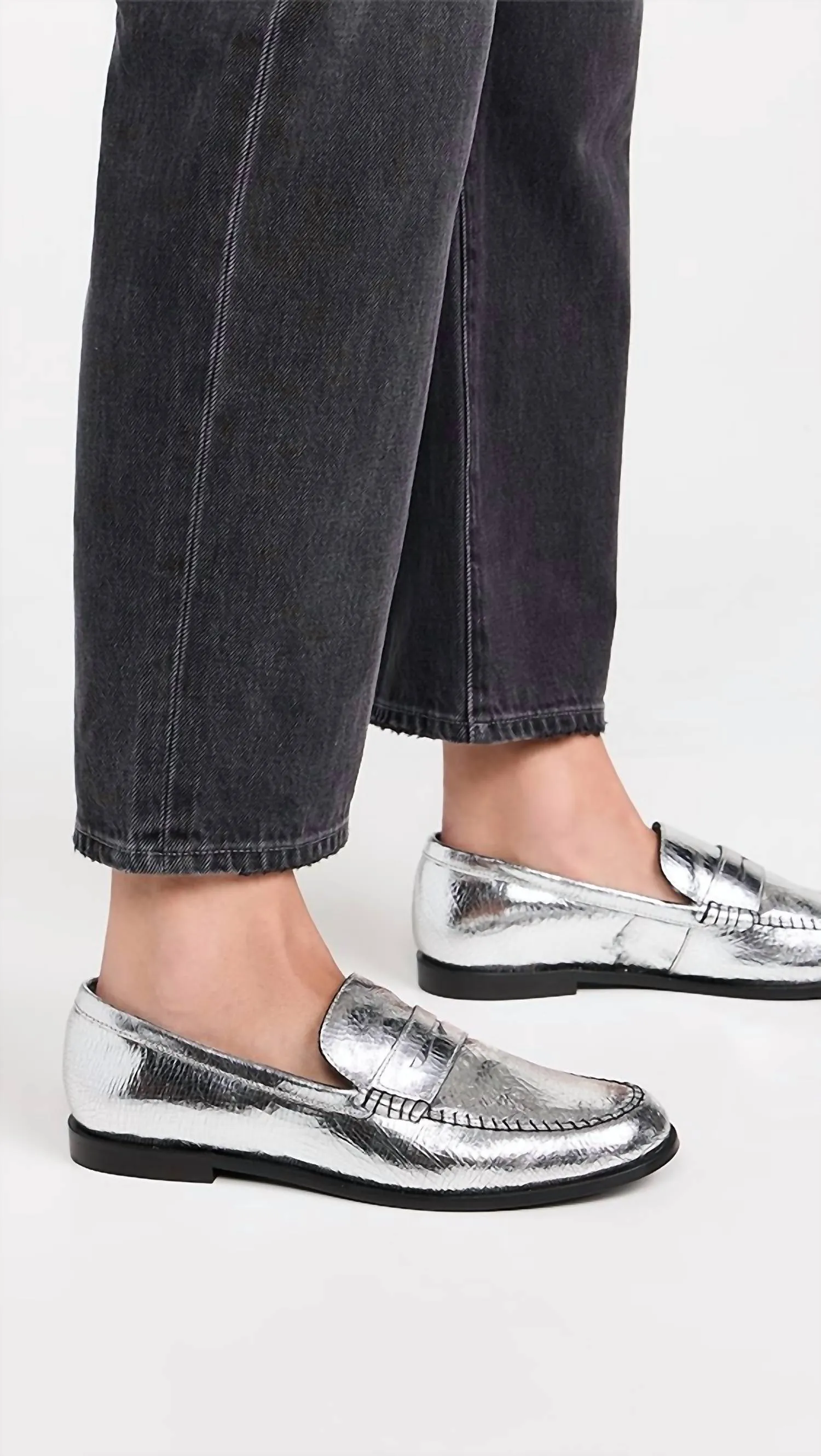 Blanket Stitch Loafers