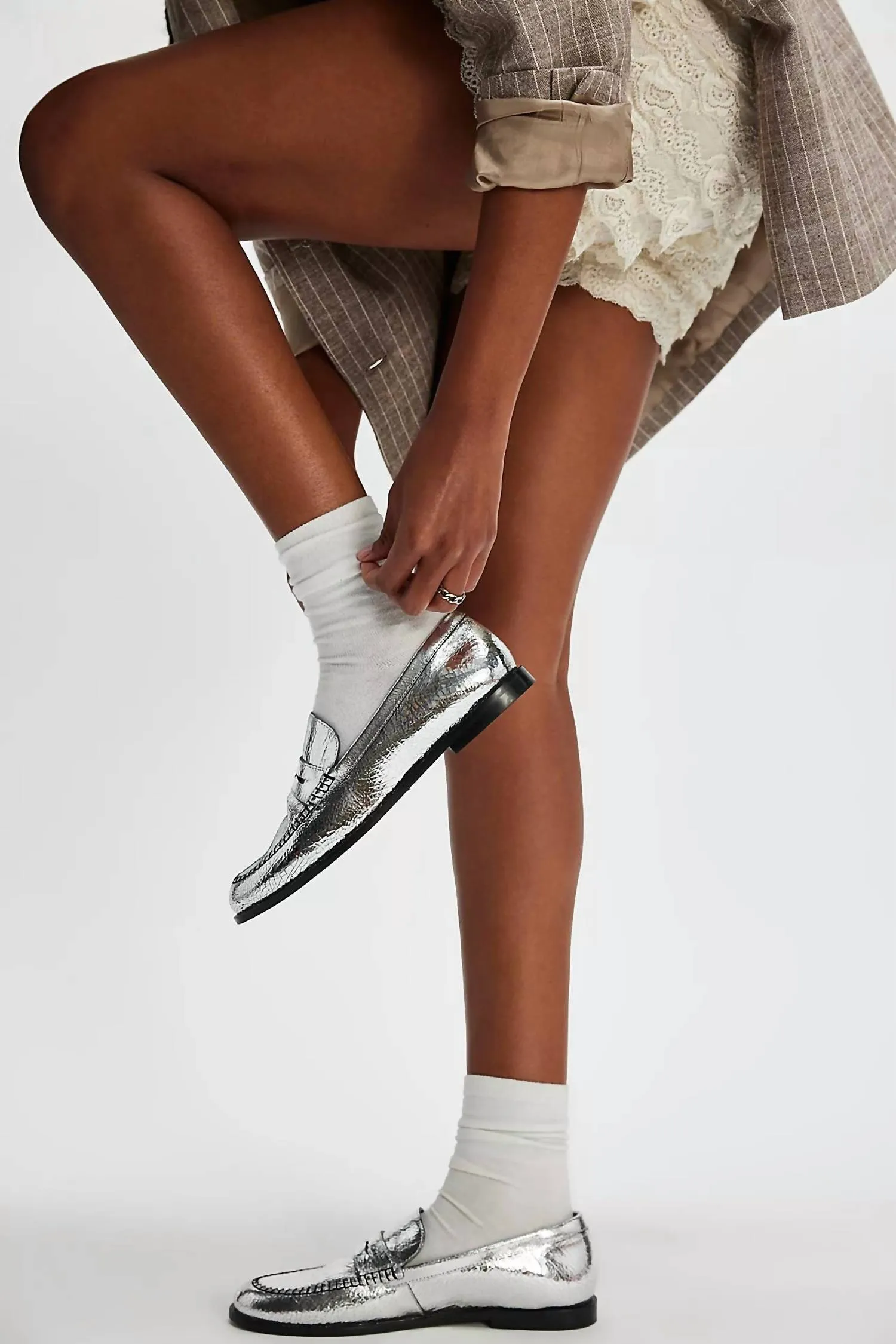 Blanket Stitch Loafers