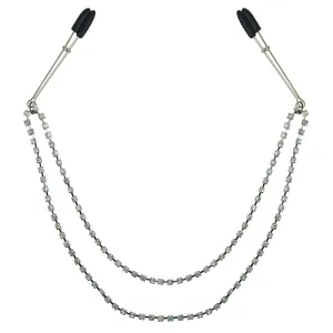 Bling Nipple Clips In Silver
