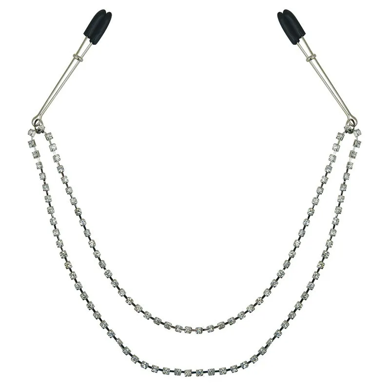 Bling Nipple Clips In Silver