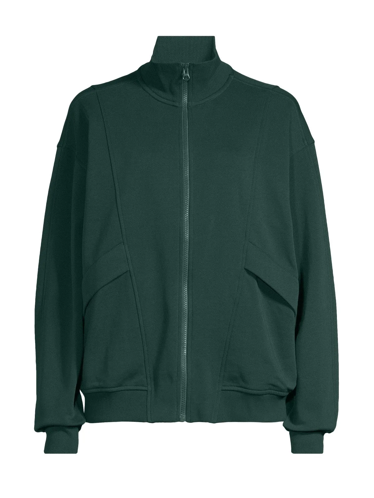 Bluza sportowa damska CASALL Comfy Full Zip Sweater zielony