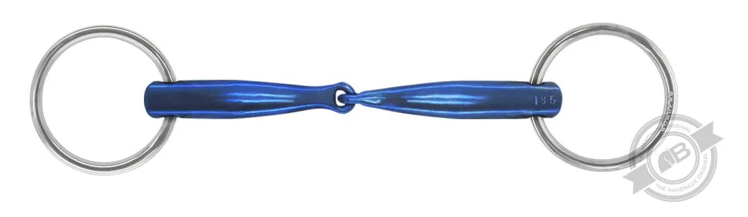 Bomber Titanium Loose Ring Single Joint Snaffle Comfy