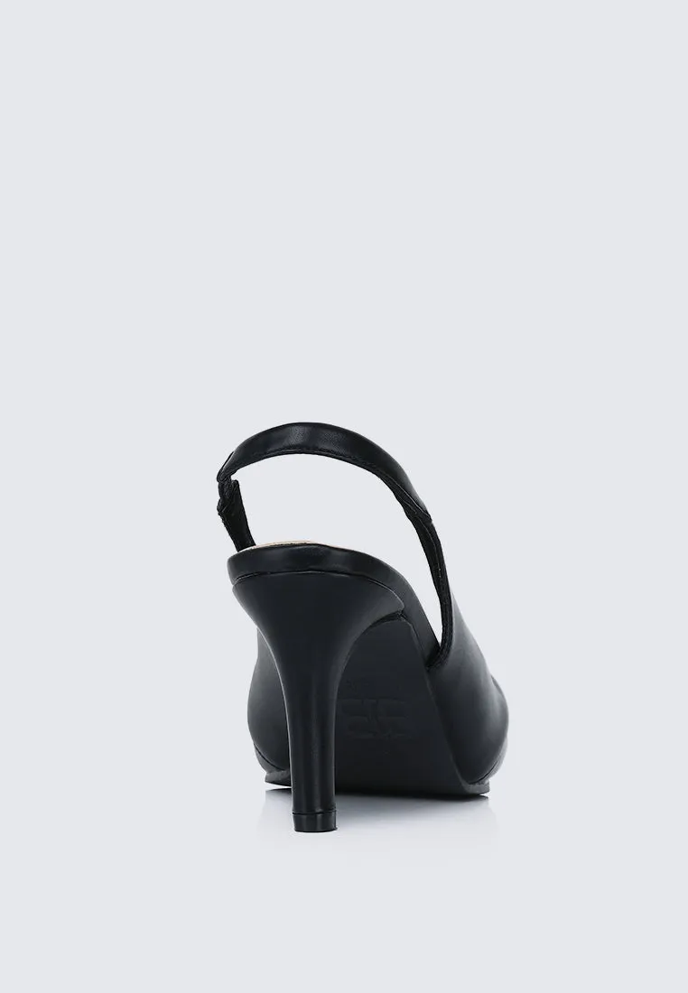 Bovis Comfy Heels In Black