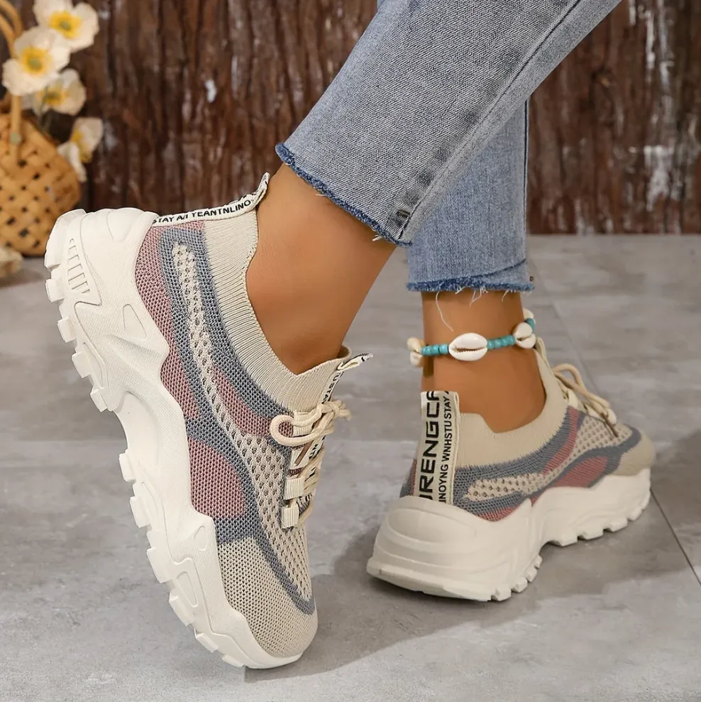 Breathable mesh trainers for women
