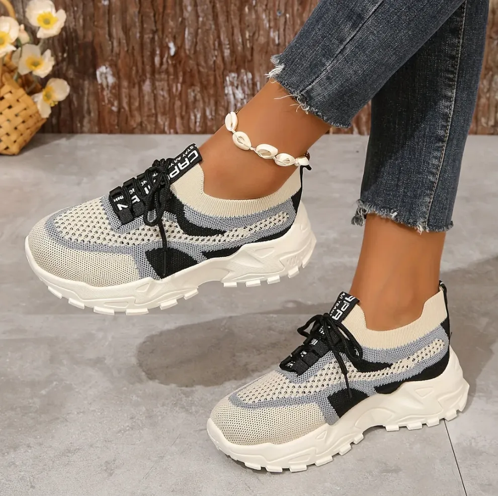 Breathable mesh trainers for women