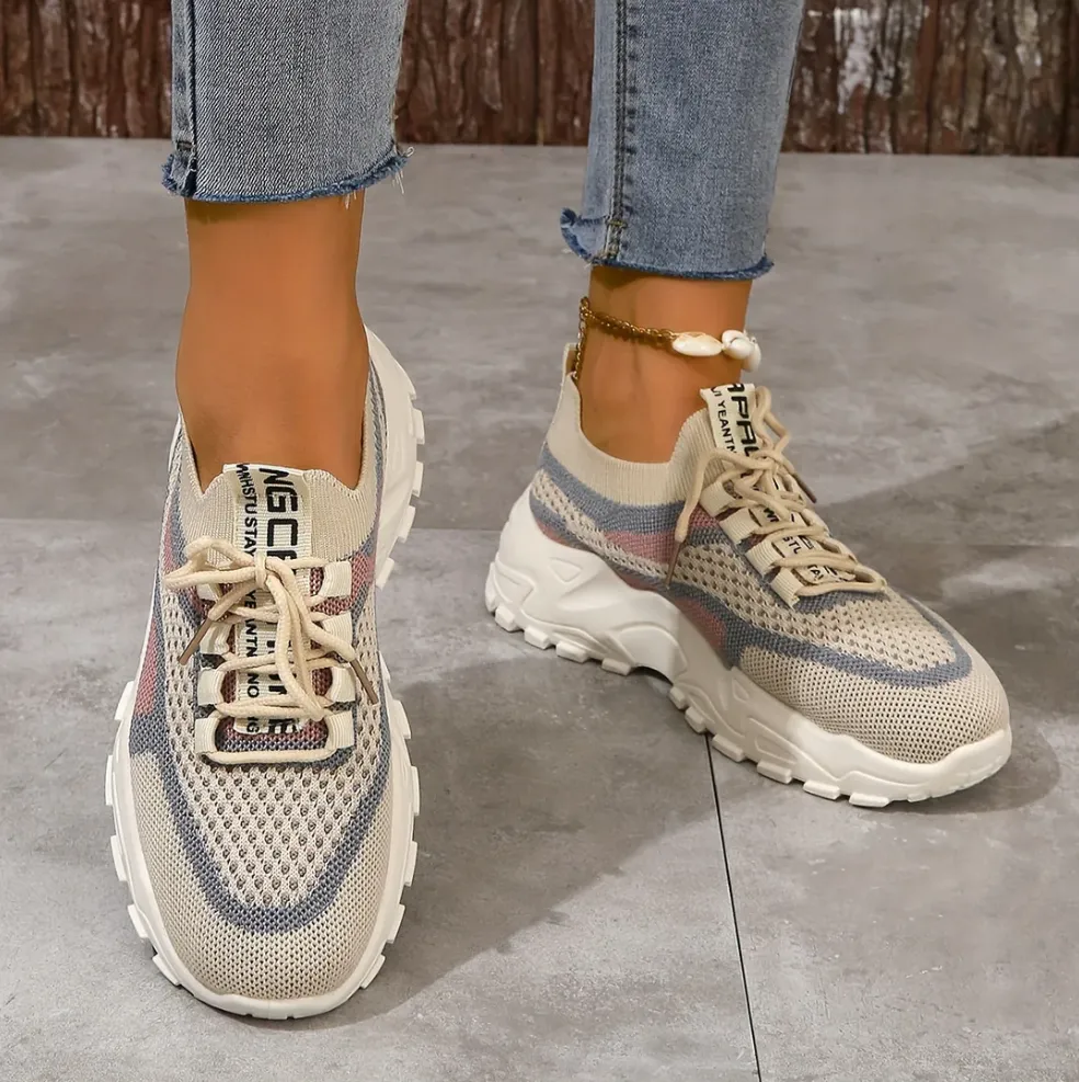 Breathable mesh trainers for women