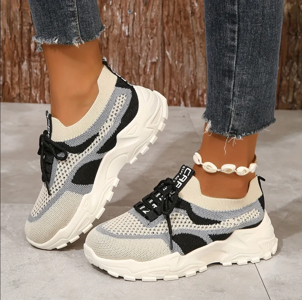 Breathable mesh trainers for women