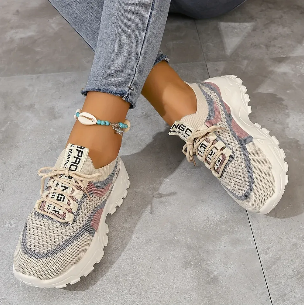 Breathable mesh trainers for women