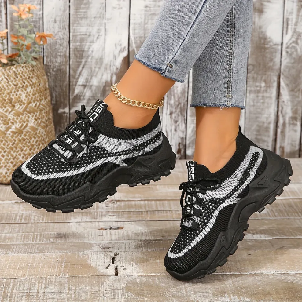 Breathable mesh trainers for women