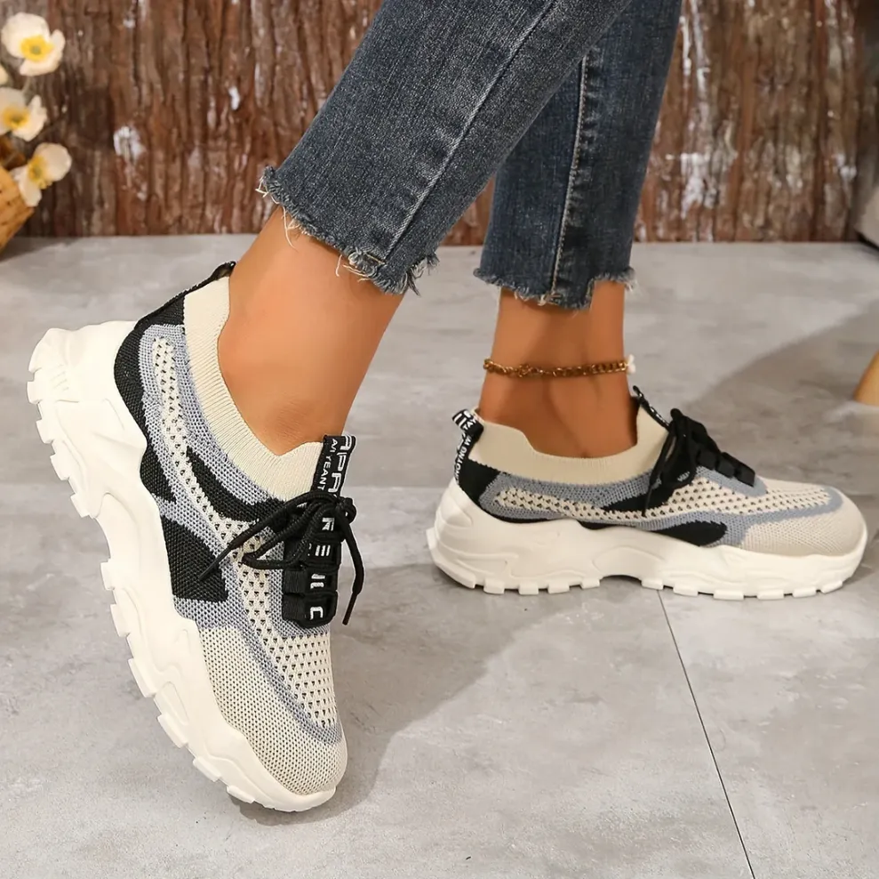 Breathable mesh trainers for women