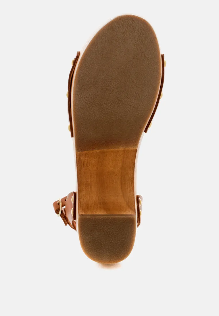 Cara Wooden Clogs By Ruw