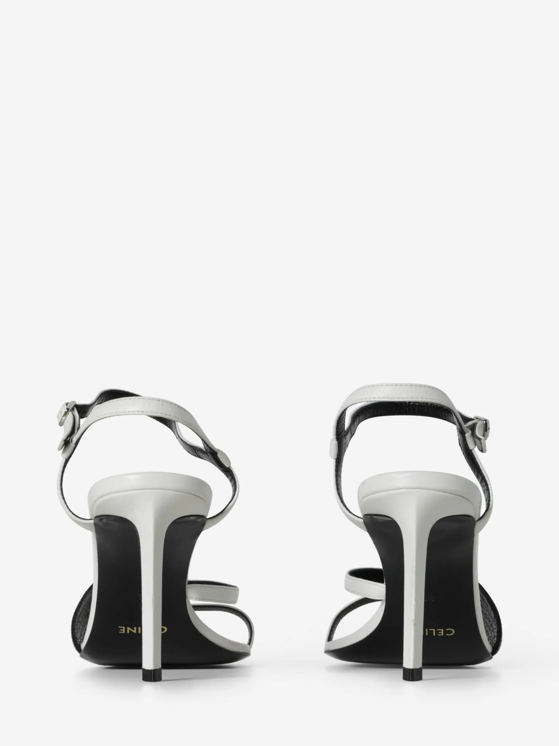 CELINE FLAME OPEN TOE HEELS