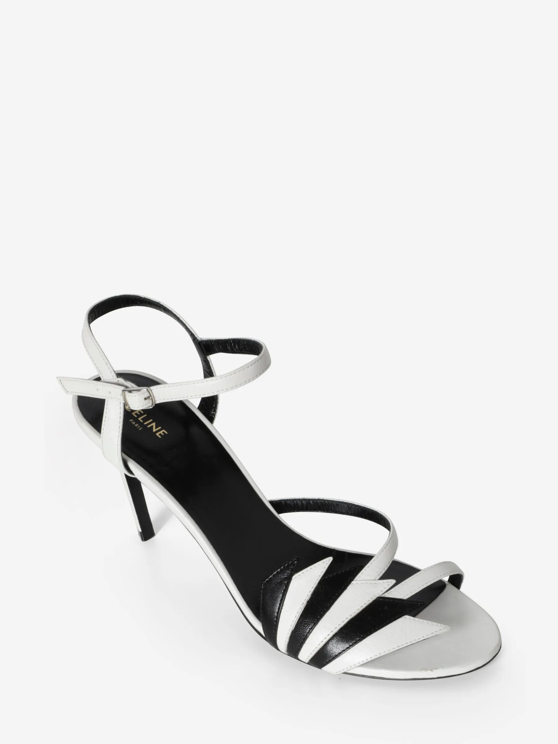 CELINE FLAME OPEN TOE HEELS