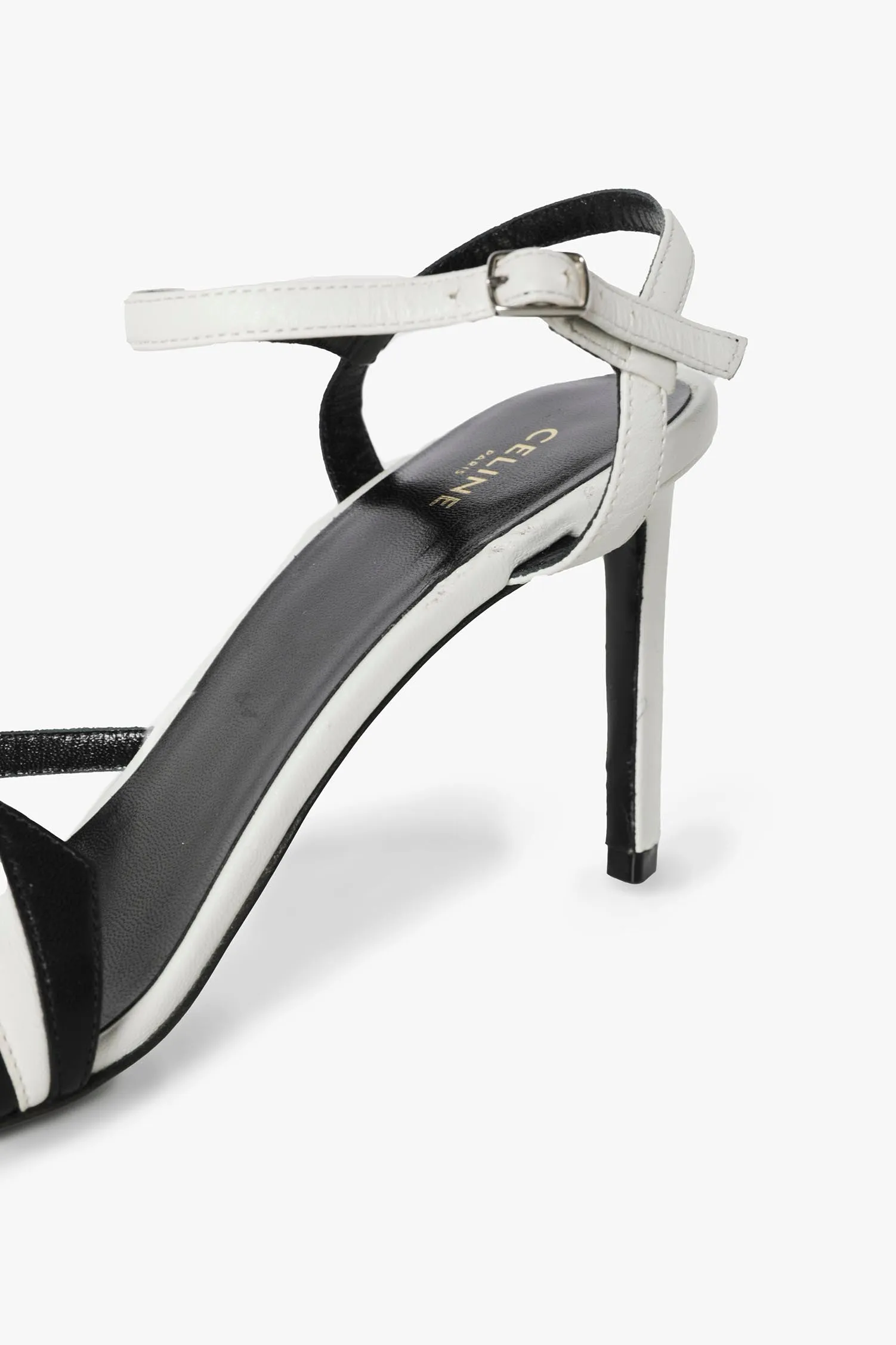 CELINE FLAME OPEN TOE HEELS