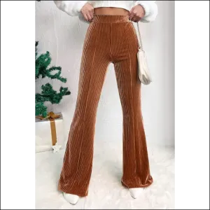 Chestnut High Waist Pants: Corduroy Bootylicious  🌰