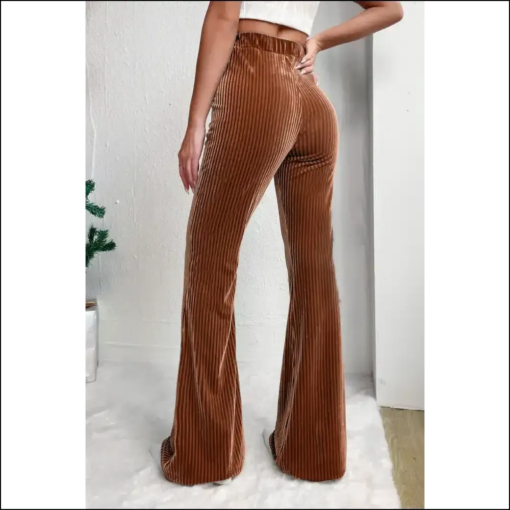 Chestnut High Waist Pants: Corduroy Bootylicious  🌰