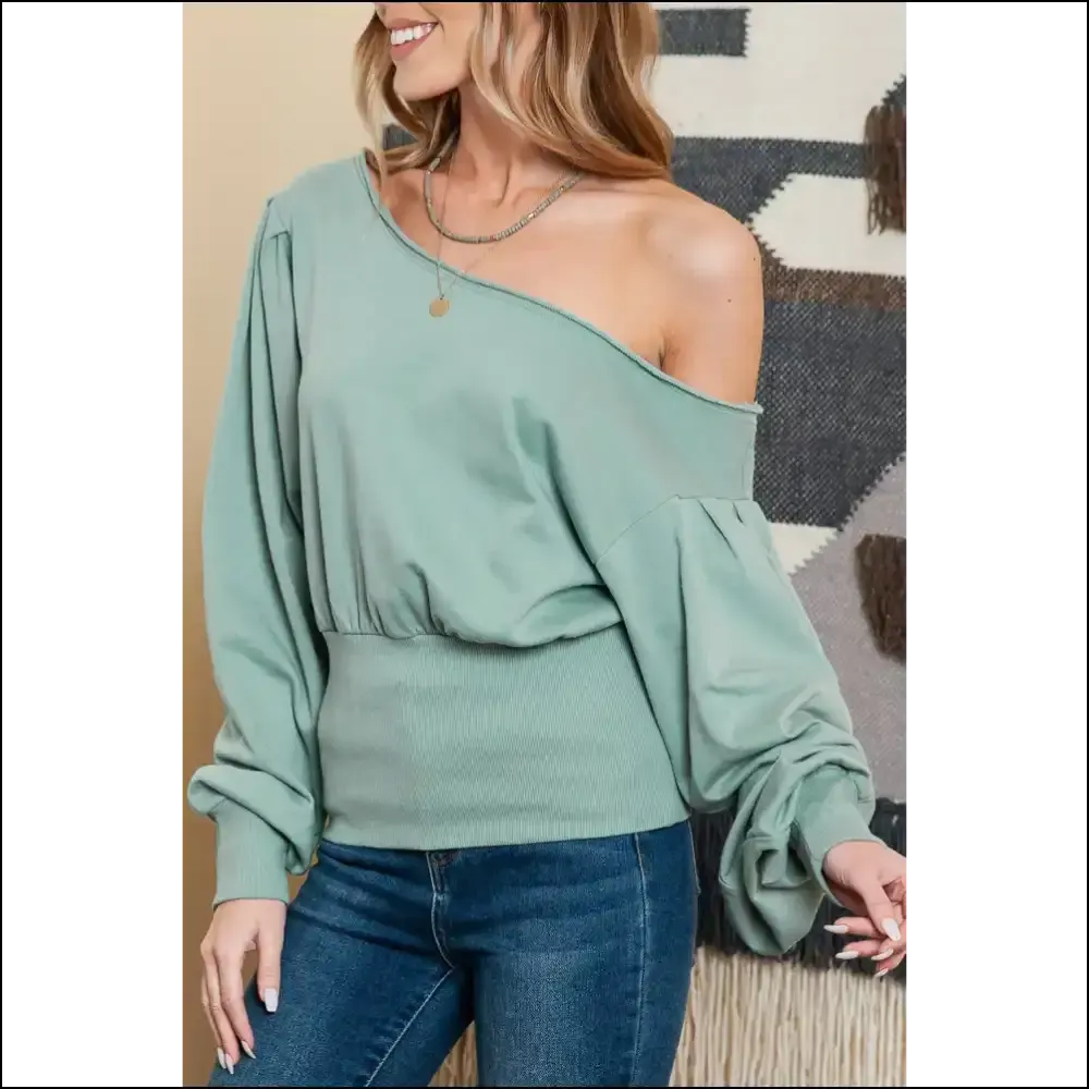 Chic Green Boat Neck Puff: so Comfy, Youll Actually Want to Adult  💚 Needful Things