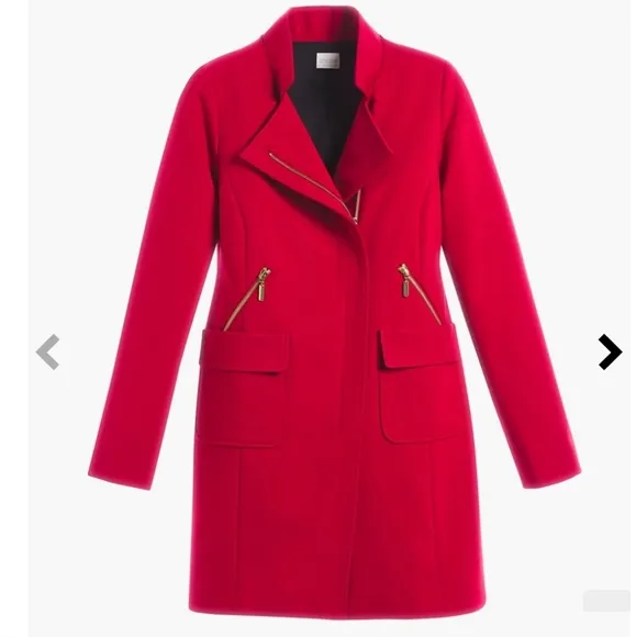Chico's Red Sleek Ponte Jacket Size Medium