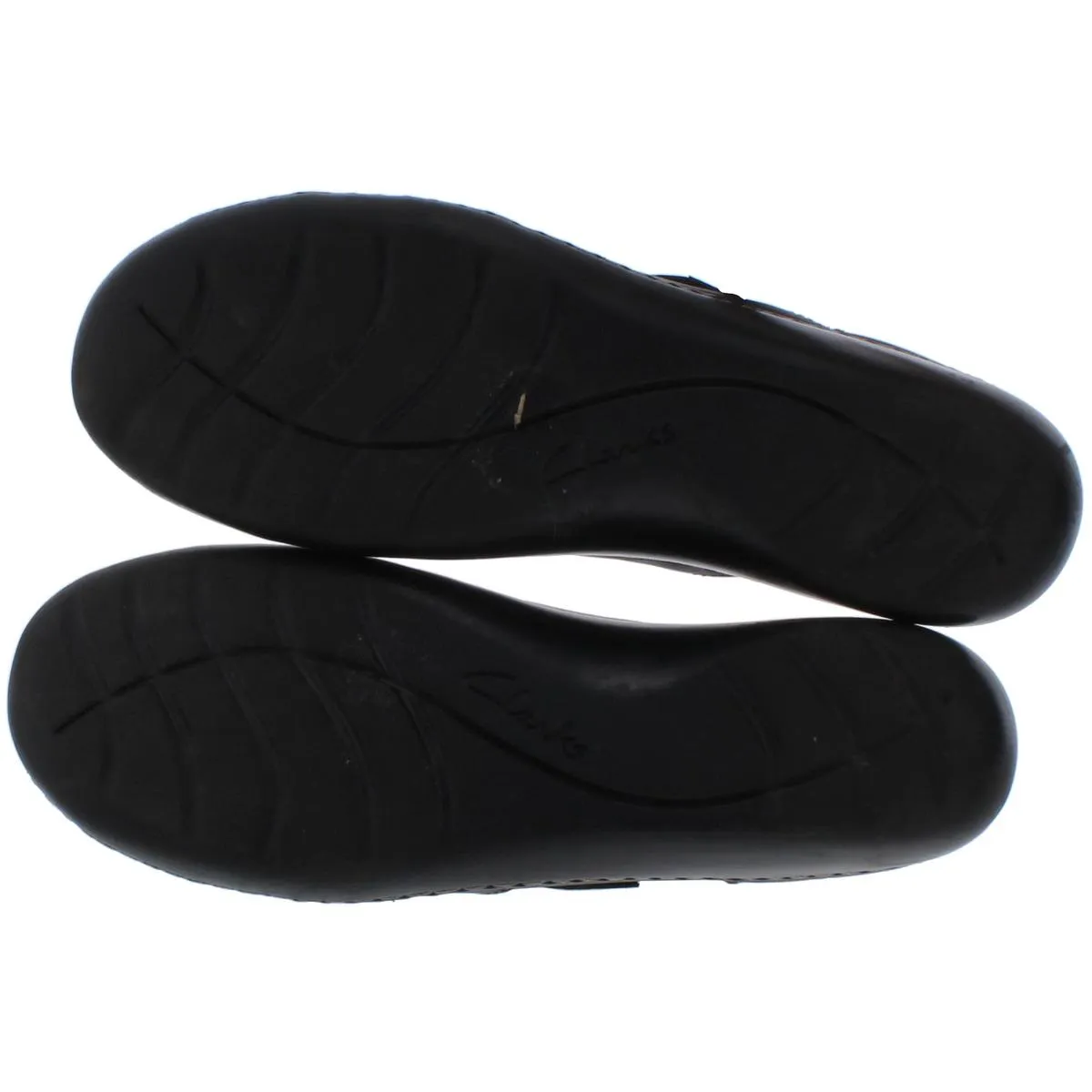 Clarks Womens Ashland Spin Q Leather Mary Jane Flats