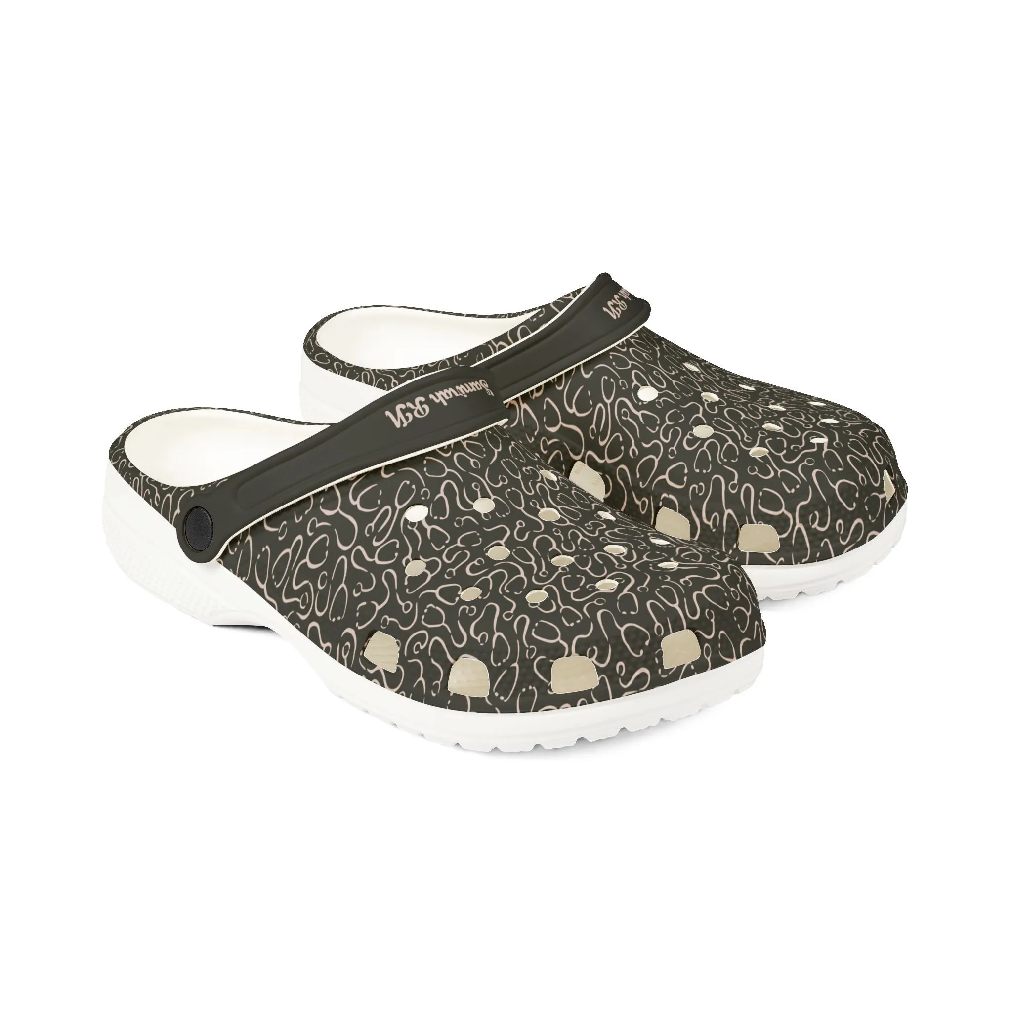Comfortable EVA Foam Rubber Clogs with Stethoscope Design