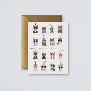 Cool Cats Birthday Card