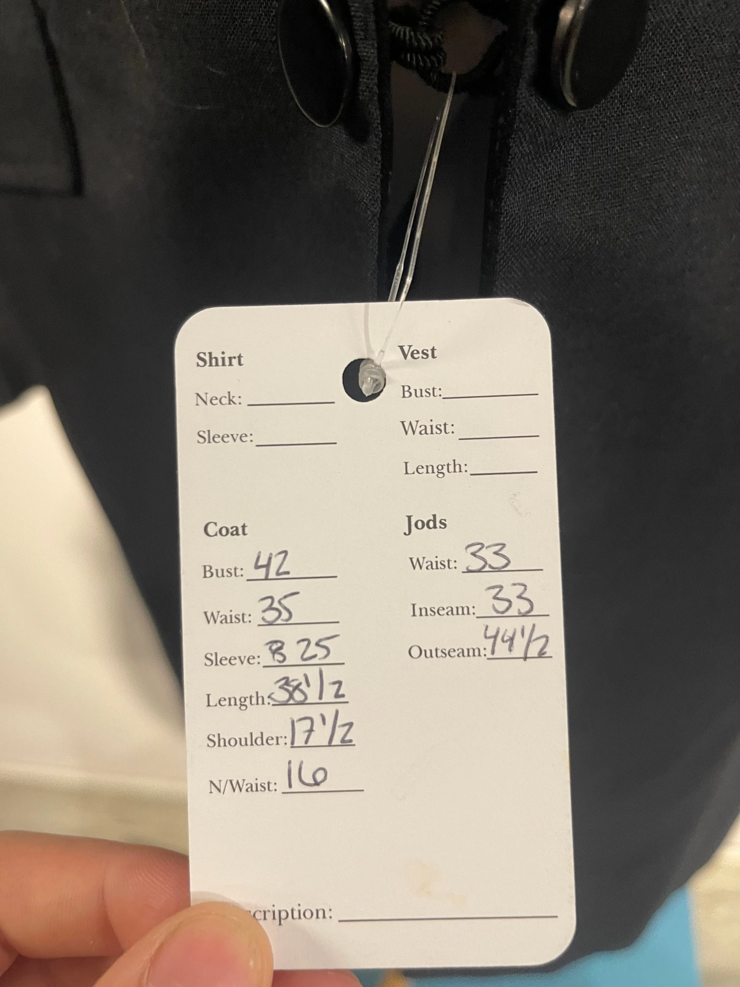 Custom Black Tux