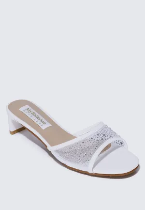 Devika Comfy Heels In Ivory