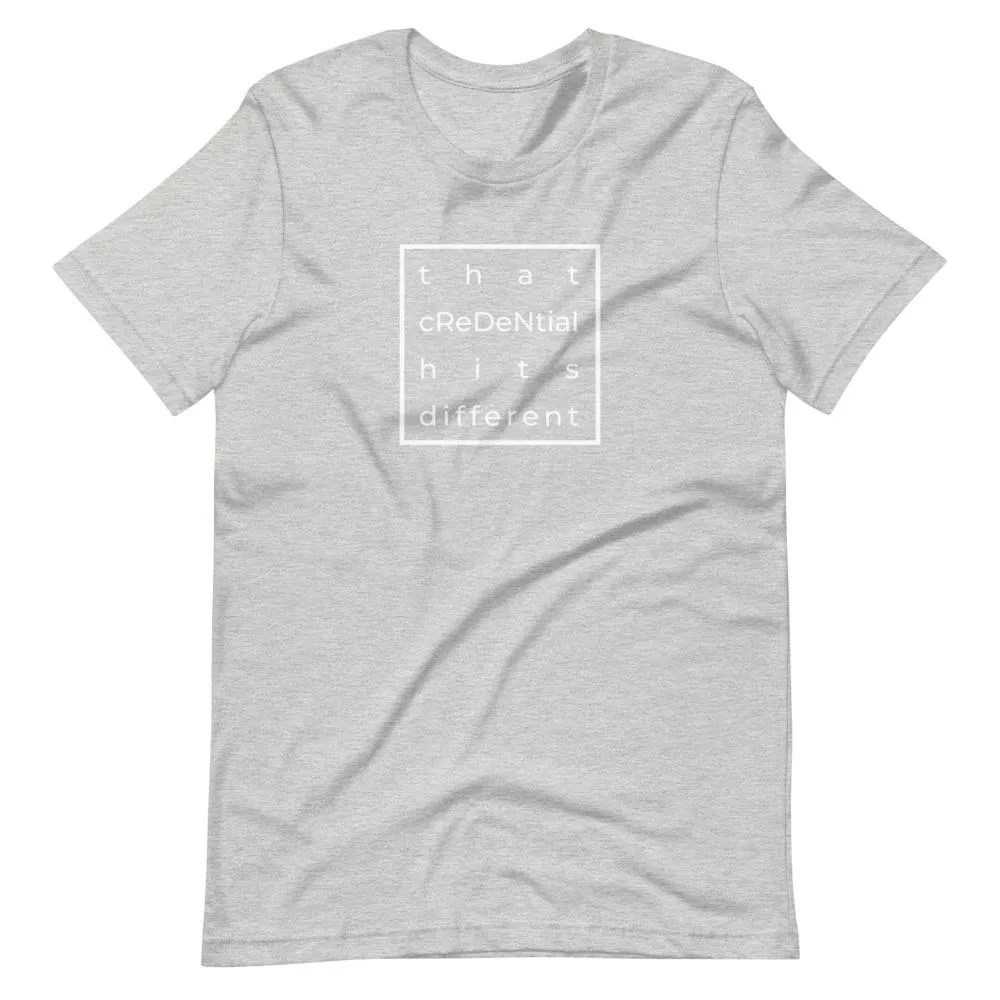 Dietitians Hit Different | Unisex Cotton Crew | Shades of Gray