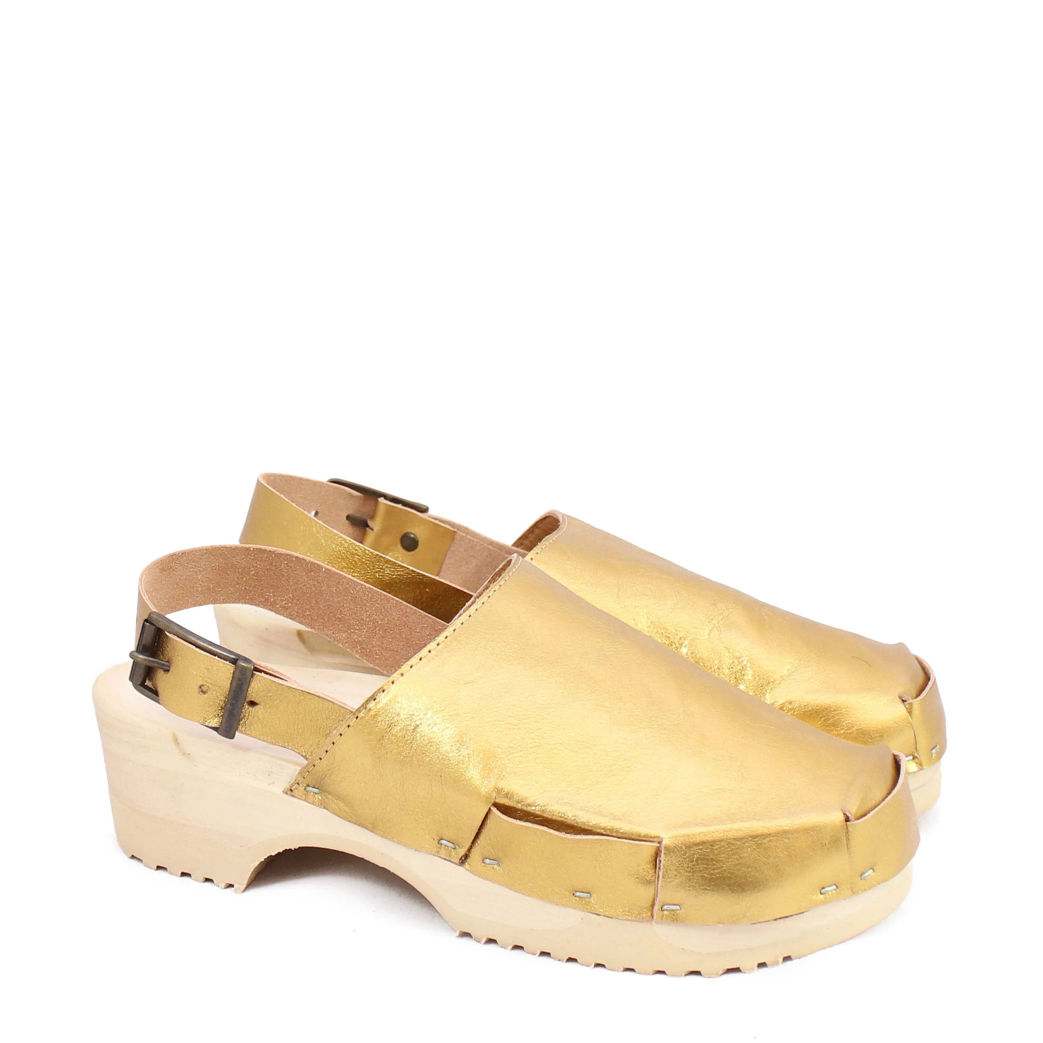 DONAU CLOG STRAP METALLIC GOLD