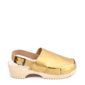 DONAU CLOG STRAP METALLIC GOLD