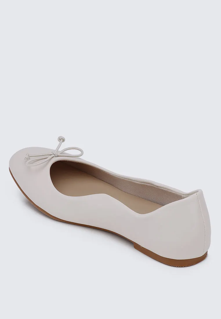 Dorra Comfy Ballerina In Beige