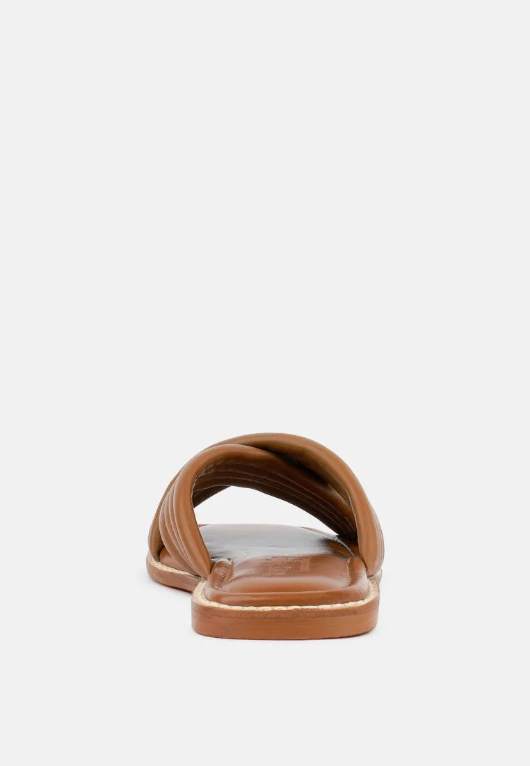 Eura Quilted Leather Flats By Ruw