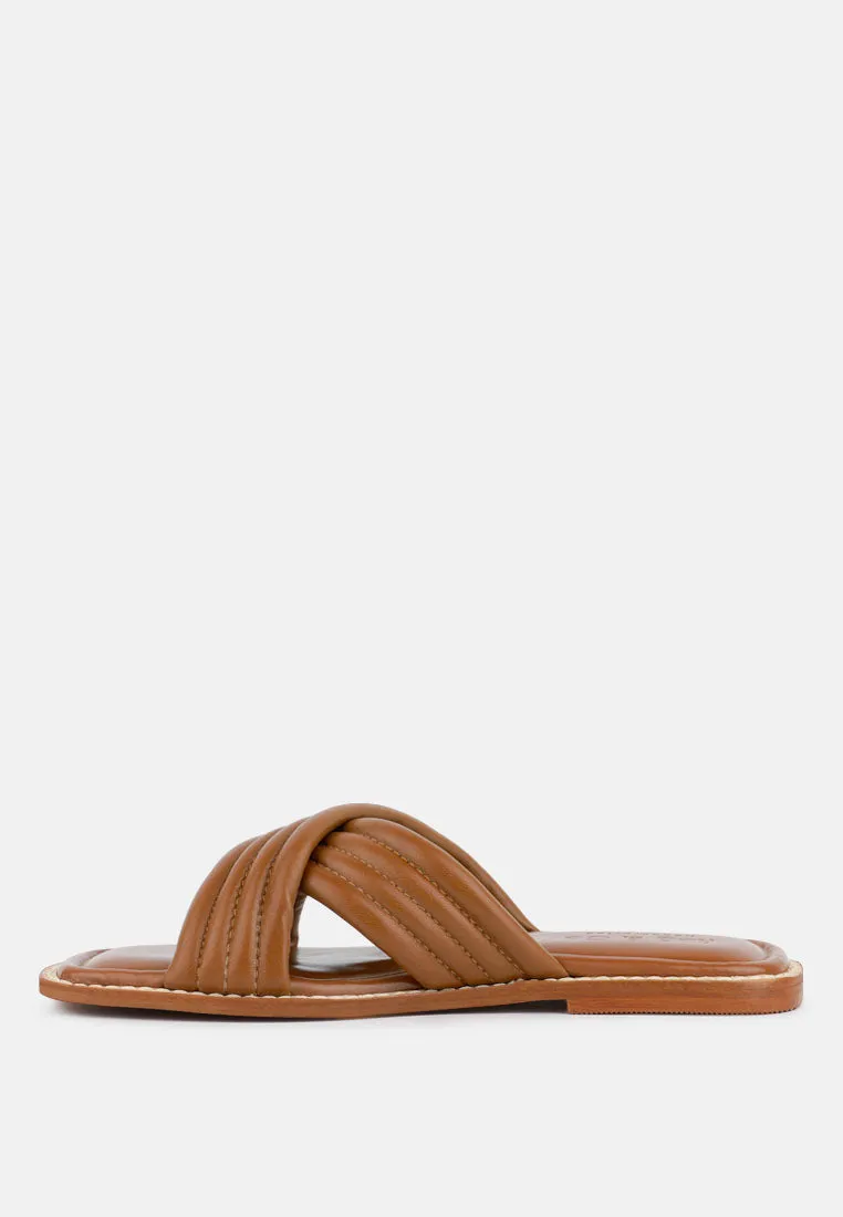 Eura Quilted Leather Flats By Ruw