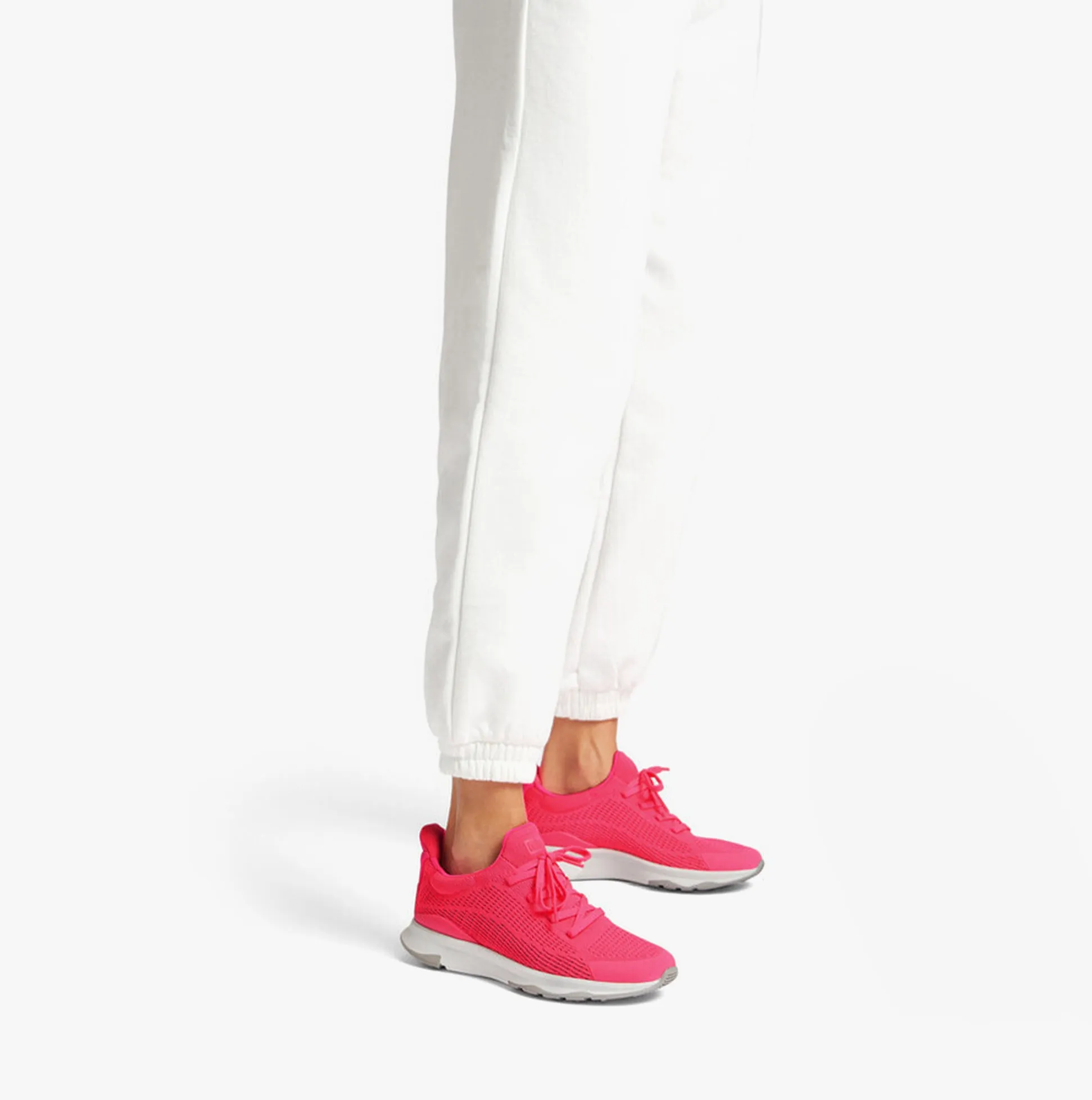 FitFlop VITAMIN FFX Womens Knit Sport Trainers Pop Pink