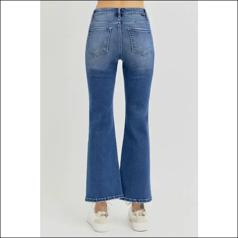 Flare it Like you Mean It: Risen High Rise Crop Flare Jeans for the Bold