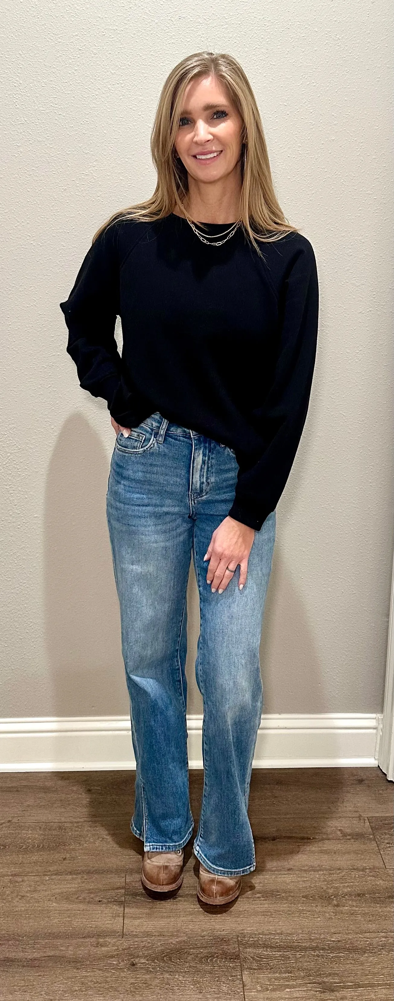 Fleece Raglan Sweatshirt - 3 COLORS