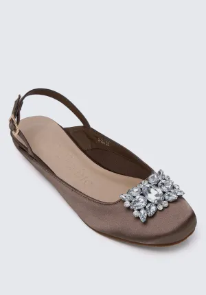 Gemie Comfy Ballerina In Khaki