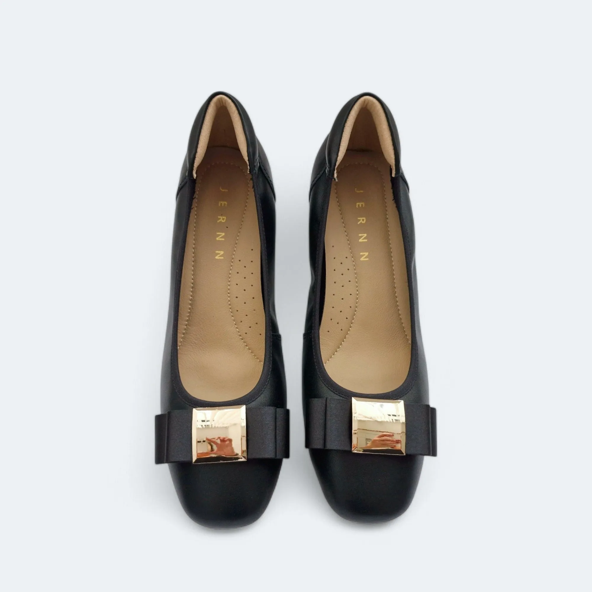 Gloria Lambskin Leather Low Heels